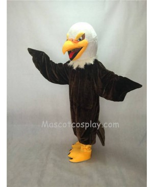 Cute Short Hair Brown Eagle Mascot Costume