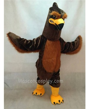 High Quality Brown Majestic Hawk Mascot Costume