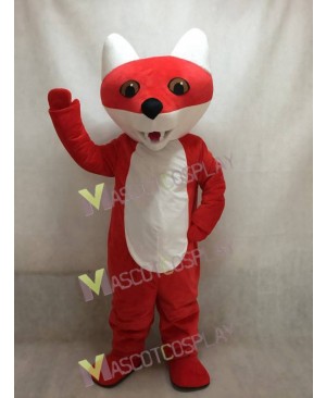 New Custom Color Cartoon Red Fox Mascot Costume