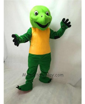 Cute Green Tortoise Plush Adult Mascot Costume