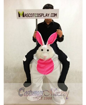 Carry Me Easter Bunny Piggy Back Mascot Ride On Rabbit Fancy Dress Costume