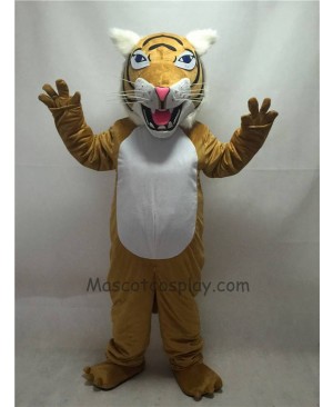 Fierce New Tan Wildcat Mascot Costume
