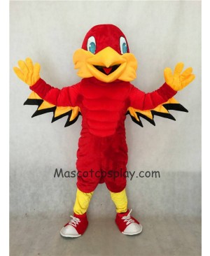 High Quality Realistic New Red Mighty Eagle Mascot Costume