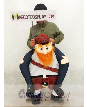Carry Me Scottish Mascot Costume Ride On Piggy Back Scotsman