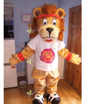 High Quality Adult Lenny The Lion Mascot Costume