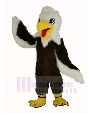 Long-haired White Head Eagle Mascot Costume