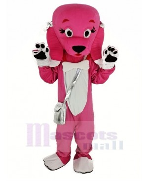 Pink Dog Mascot Costume Animal