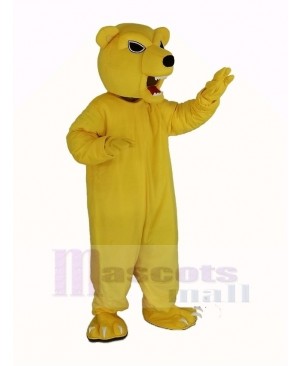 Power Fierce Yellow Bear Mascot Costume