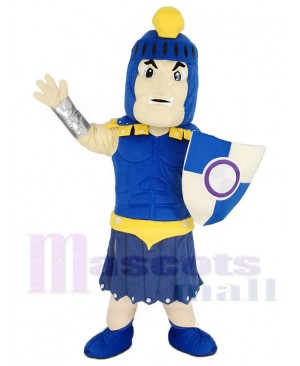 Blue Strong Titan Spartan Mascot Costume People
