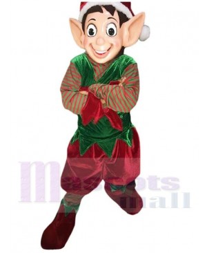 Big Ears Christmas Elf Mascot Costume Cartoon