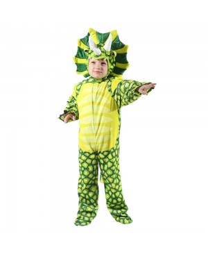 New Triceratops Dinosaur Costume Dinosaur Jumpsuit Halloween Christmas Dress up Gift for Kid