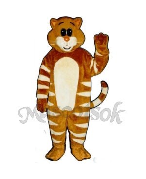 Cute Stripe Cat Mascot Costume