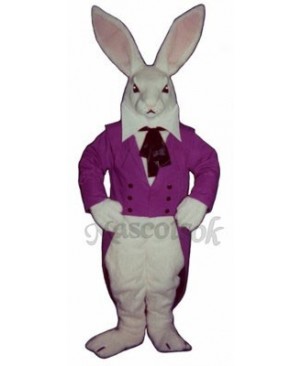 Cute Easter Bunny Rabbit with Jacket Mascot Costume