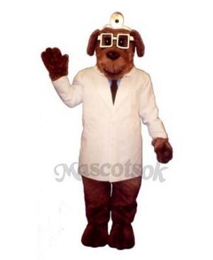 Cute Dr. Mutt Dog Mascot Costume
