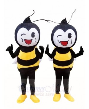 ONLY ONE White Face Yellow Bee Mascot Costumes Insect