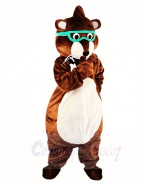 Glasses Mouse Gopher Mascot Costumes Animal