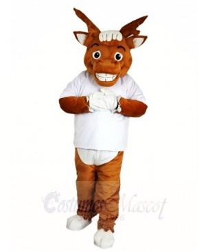 White Shirt Elk Wapiti Moose Mascot Costumes Animal