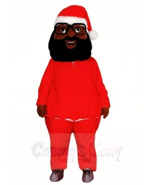 Black Santa Claus Father Christmas Mascot Costumes People