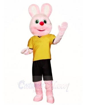 Pink Rabbit Mascot Costumes Easter Bunny Animal