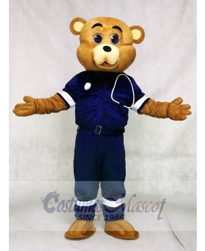 Doctor Bear Mascot Costumes Animal 