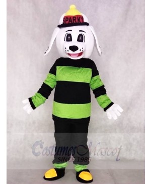 Green and Black Suit NFPA Sparky the Fire Dog Mascot Costumes  