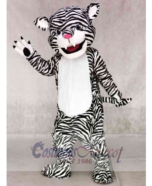 Black and White Tiger Mascot Costumes Animal