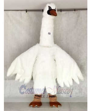 New White Swan Mascot Costumes Bird 