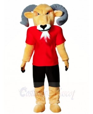 Ram with Red Shirt Mascot Costumes Animal