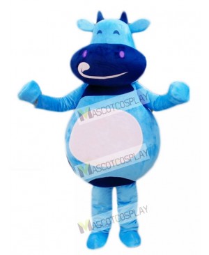 Blue Cattle Calf Mascot Costume