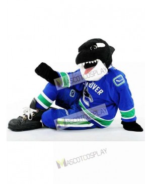 Fin the Whale of the Vancouver Canucks Orca Mascot Costume Animal