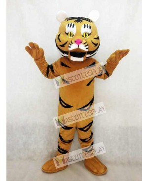 High Quality Adult Yellow Orange Tiger Ted Mascot Costume