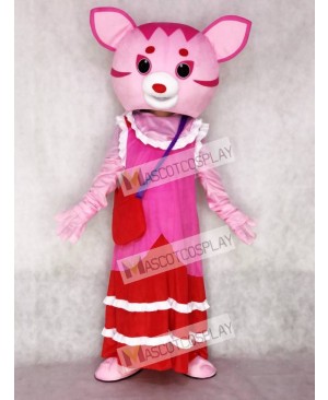 Fairy Pink Cat Adult Mascot Costume