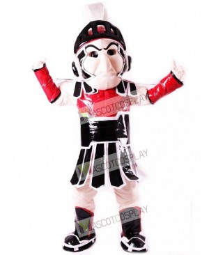 Red Spartan Trojan Knight Sparty Mascot Costume People