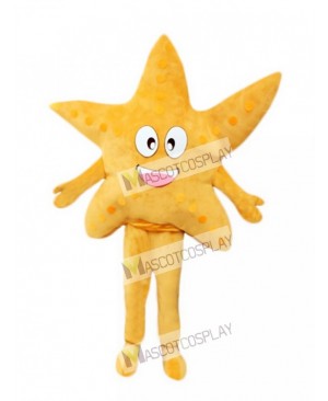 Yellow Starfish Adult Mascot Costume