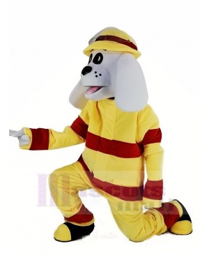 New Sparky the Fire Dog Mascot Costume Cartoon
