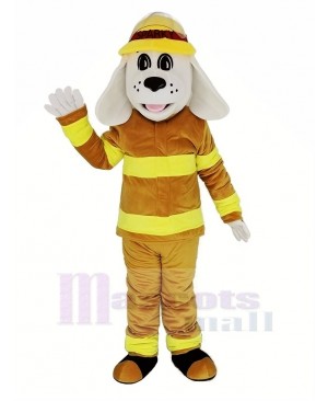 Sparky the Fire Dog with Tan Color Suit NFPA Mascot Costume