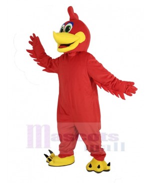 Realistic Red Roadrunner Bird Mascot Costume College