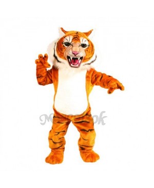 Cute Super Tiger Mascot Costume