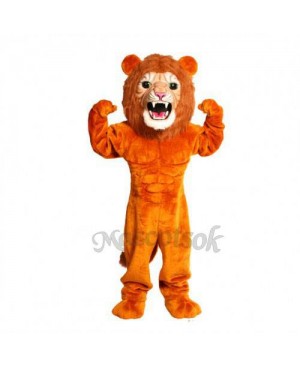 Cute Super Power Cat Lion Mascot Costume
