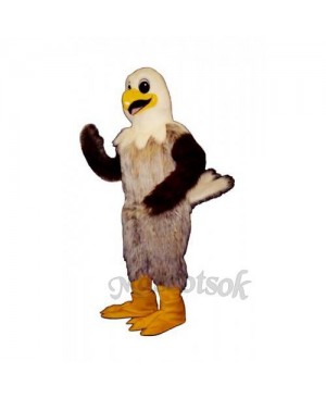 Cute Happy Hawk Mascot Costume