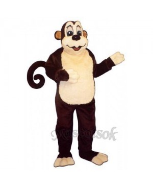 Cute Monkey with Wire Tail Mascot Costume