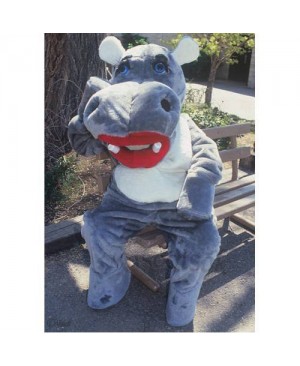 Cute Hillary Hippo Mascot Costume