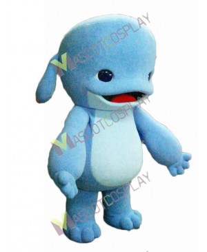 High Quality Adult Blue Dolphin Mascot Costume
