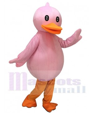 Pink Duck Mascot Costume Pinky Ducky Mascot Costume