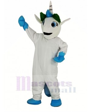 Blue Unicorn Mascot Costume Cartoon	
