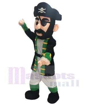 New Green Cuff Captain Blythe Pirate Mascot Costume