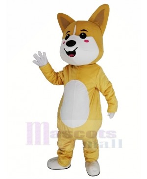 Yellow Lucky Dog Shiba Inu Akita Mascot Costume Animal	