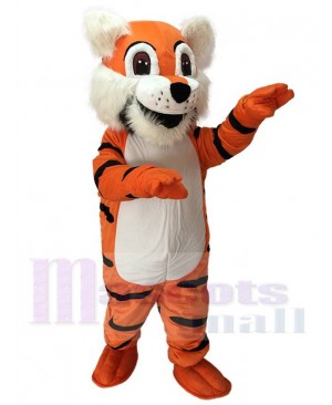 Cute Orange Toby Tiger Mascot Costume