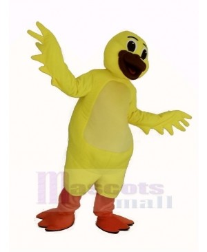 Yellow Waddles Duck Mascot Costume Animal