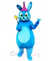 Blue Easter Bunny Rabbit Mascot Costume